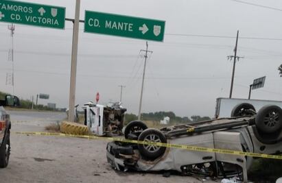 Accidente en carretera a Ciudad Mante deja un niño muerto y 12 lesionados