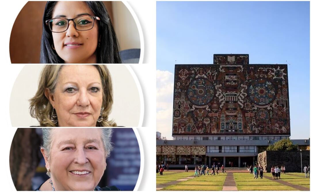 Laura Susana Acosta Torres, Guadalupe Valencia García y Patricia Dolores Dávila Aranda buscan ser la primera rectora de la UNAM. Foto: Especial