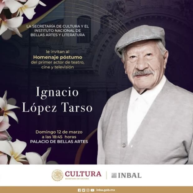 López Tarso será homenajeado en Bellas Artes esta tarde 