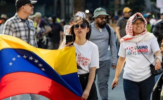 Manifestantes protestan en El Ángel para exigir liberación de Nicolás Maduro; “fuera gringos de Venezuela”, expresan