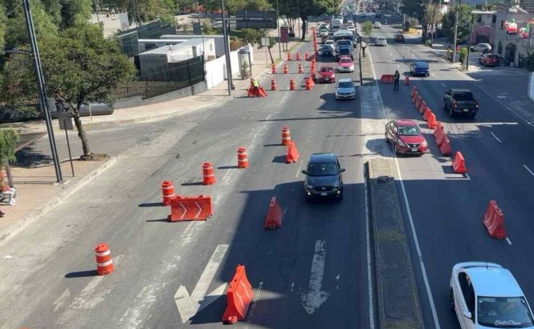 Carril reversible. Foto: Especial