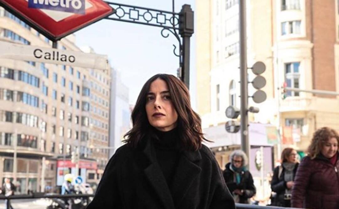 Paulina de la Mora recorriendo las calles de La Gran Vía. Foto: Instagram Manolo Caro 