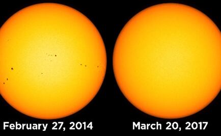 El Sol se queda sin manchas