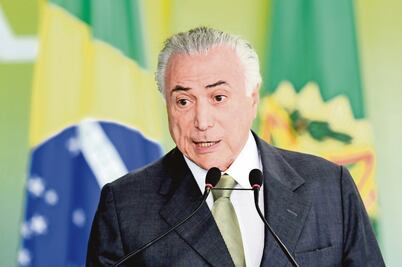 Temer alista su defensa para enfrentar a diputados