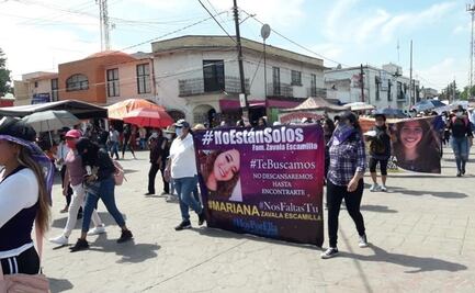 Marchan para exigir justicia por feminicidios y desapariciones en Hidalgo