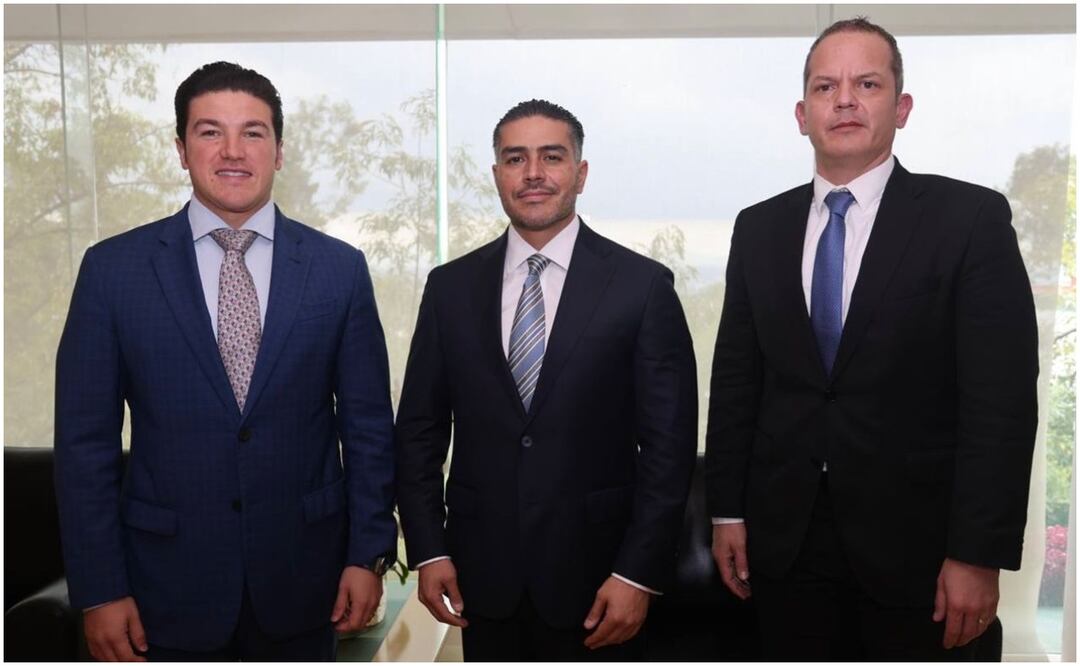 Este 7 de octubre de 2024, Samuel García se reúne con Omar García Harfuch en la CDMX. Foto: Especial