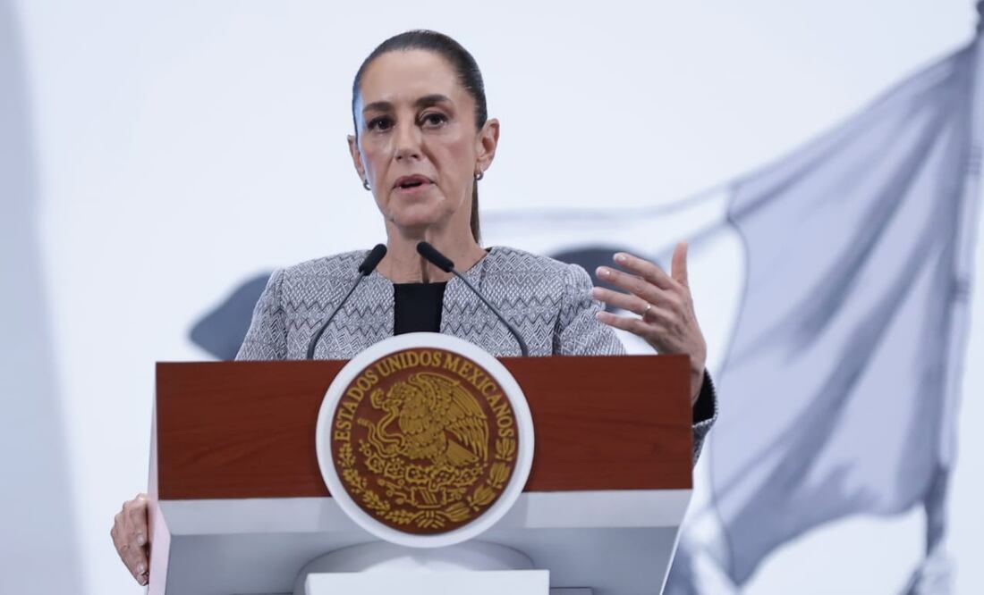 Claudia Sheinbaum en su conferencia matutina del 5 de junio de 2025. Foto: Fernanda Rojas / EL UNIVERSAL