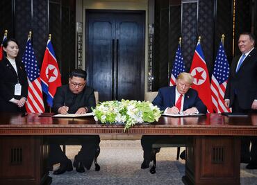 ¿Qué dice la declaración que firmaron Trump y Kim Jong-un en Singapur?