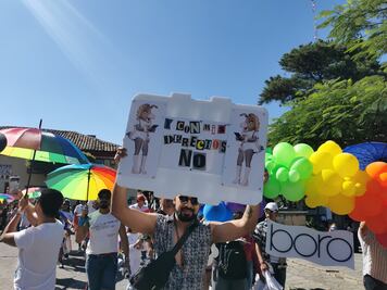 Comunidad LGTBIQ+ marcha contra la homofobia en Comitán de Domínguez, Chiapas 