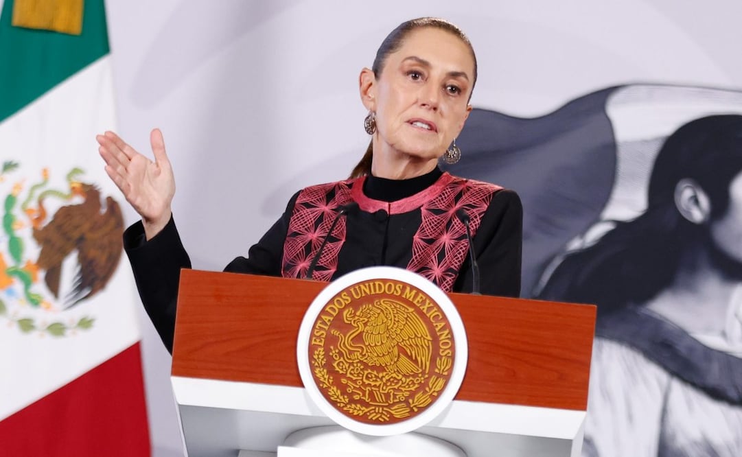 La presidenta Claudia Sheinbaum en la “Mañanera del Pueblo” el 2 de septiembre de 2026 en Palacio Nacional. Foto: Diego Simón Sánchez/ EL UNIVERSAL