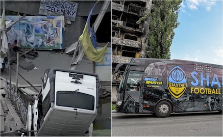VIDEO: El equipo ucraniano que presentó su autobús anti bombas