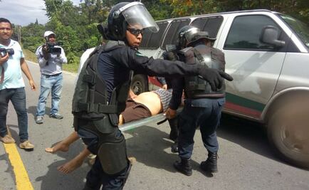 En operativo del INM y PF, migrante embarazada se desmaya en Chiapas