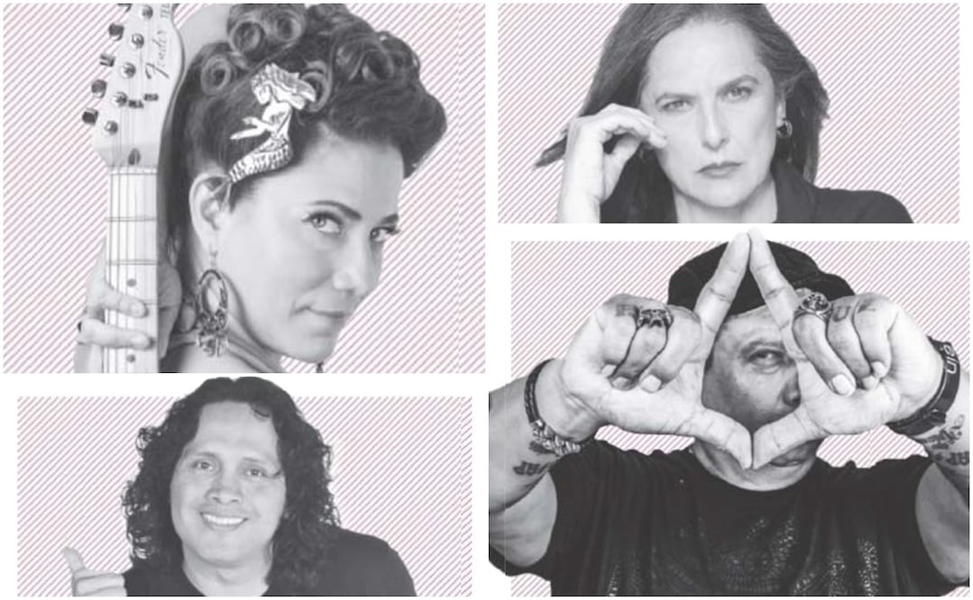 Tere Estrada, Cecilia Toussaint, El Haragán y Armando Palomas. Fotos: Cortesía