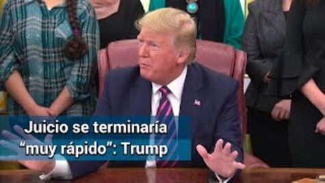 Impeachment. Trump prevé que juicio en el Senado será rápido