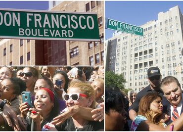 Euforia por Don Francisco en NY