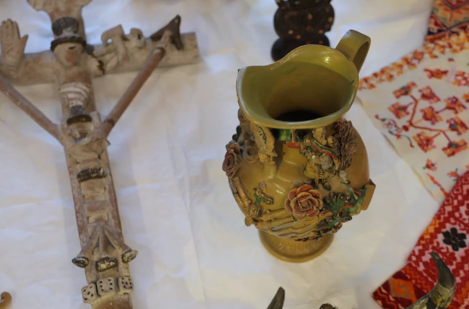 Conferencia de prensa por la donación de Juan Coronel Rivera al Museo Anahuacalli. 
Foto: Gabriel Pano / El Universal