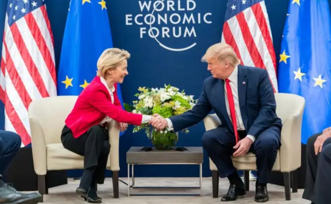 Ursula von der Leyen y Donald Trump, durante un encuentro en el foro de Davos. Foto: Europa Press/ARCHIVO