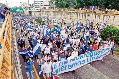 Miles exigen a Ortega en Nicaragua: “¡Que se vaya!”