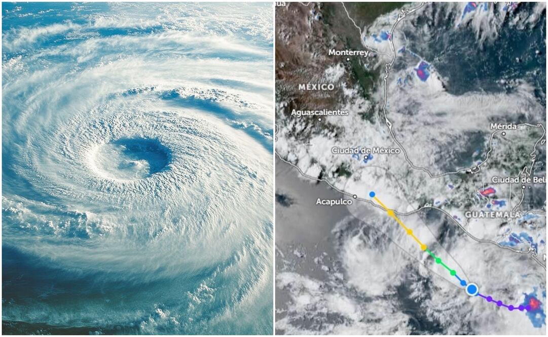 Ciclón Tropical Erick se convertirá en posible huracán nivel 2. Fuente: Google.