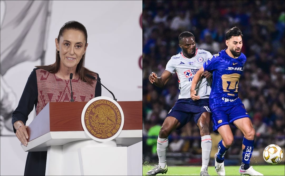 Claudia Sheinbaum felicitó a Cruz Azul por la décima y valoró subcampeonato de Pumas / FOTOS: EFE e Imago7
