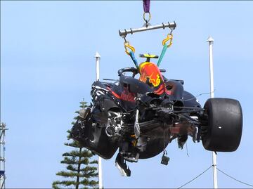 Kevin Magnussen culpa a Checo Pérez del choque en Mónaco: "No me dejó ningún espacio"