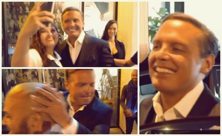 Luis Miguel bromea y maneja su propio auto en Los Ángeles