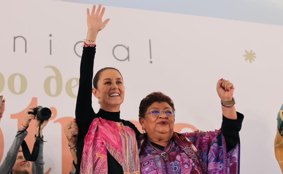 Claudia Sheinbaum junto a Ernestina Godoy. Foto: Especial