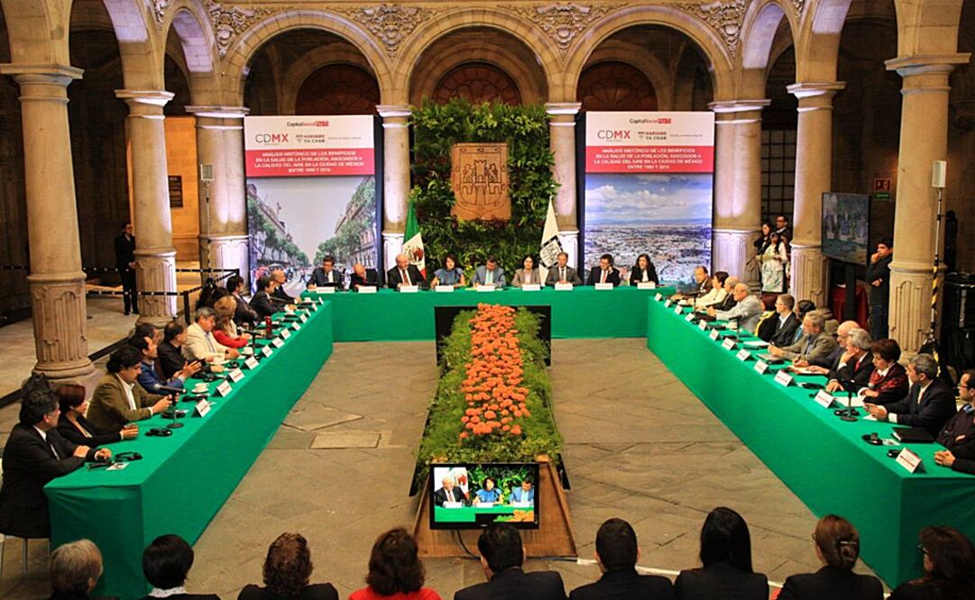 El estudio fue presentado en el Antiguo Palacio del Ayuntamiento. Foto: Twitter @Sedema_CDMX