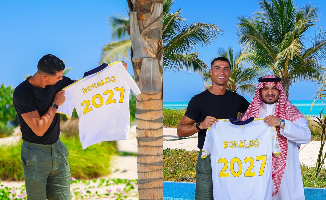 El delantero portugués renovó con el conjunto saudí hasta 2027 | FOTO: @alnassrfc_en/@cristiano