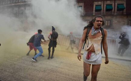 Activistas trans denuncian agresiones por parte de la policía durante manifestación frente a Palacio Nacional