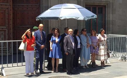 Finaliza reunión de AMLO y consejeros del INE en Palacio Nacional