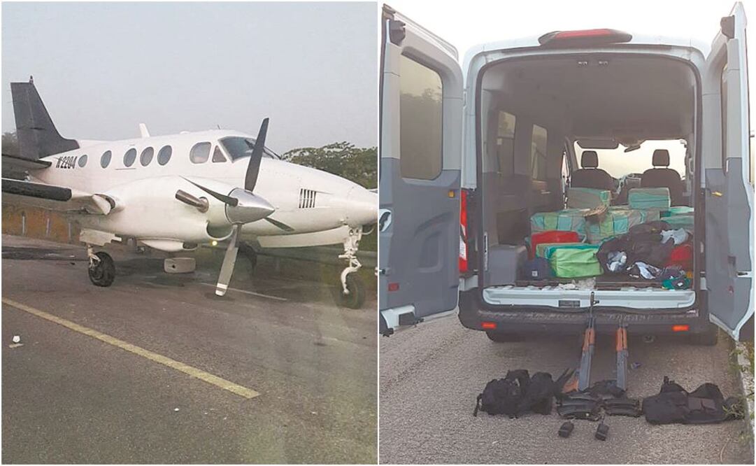 Entre el cargamento hallado en el avión tipo Cessna se encontraron 26 paquetes de cocaína, cuyo valor aproximado es de 150 millones de pesos.ESPECIAL 