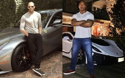 Los autos que manejan Dwayne Johnson y Jason Statham en la vida real
