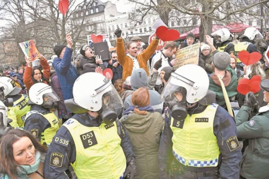 Protestan contra las restricciones por Covid