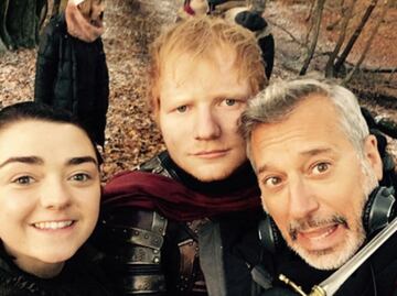 Ed Sheeran publica fotografía en set de "Game of Thrones"