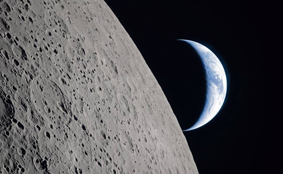 La NASA compartió nuevas imágenes captadas por los astronautas de la misión Artemis, que el viernes debe amerizar en el océano Pacífico. Foto: NASA