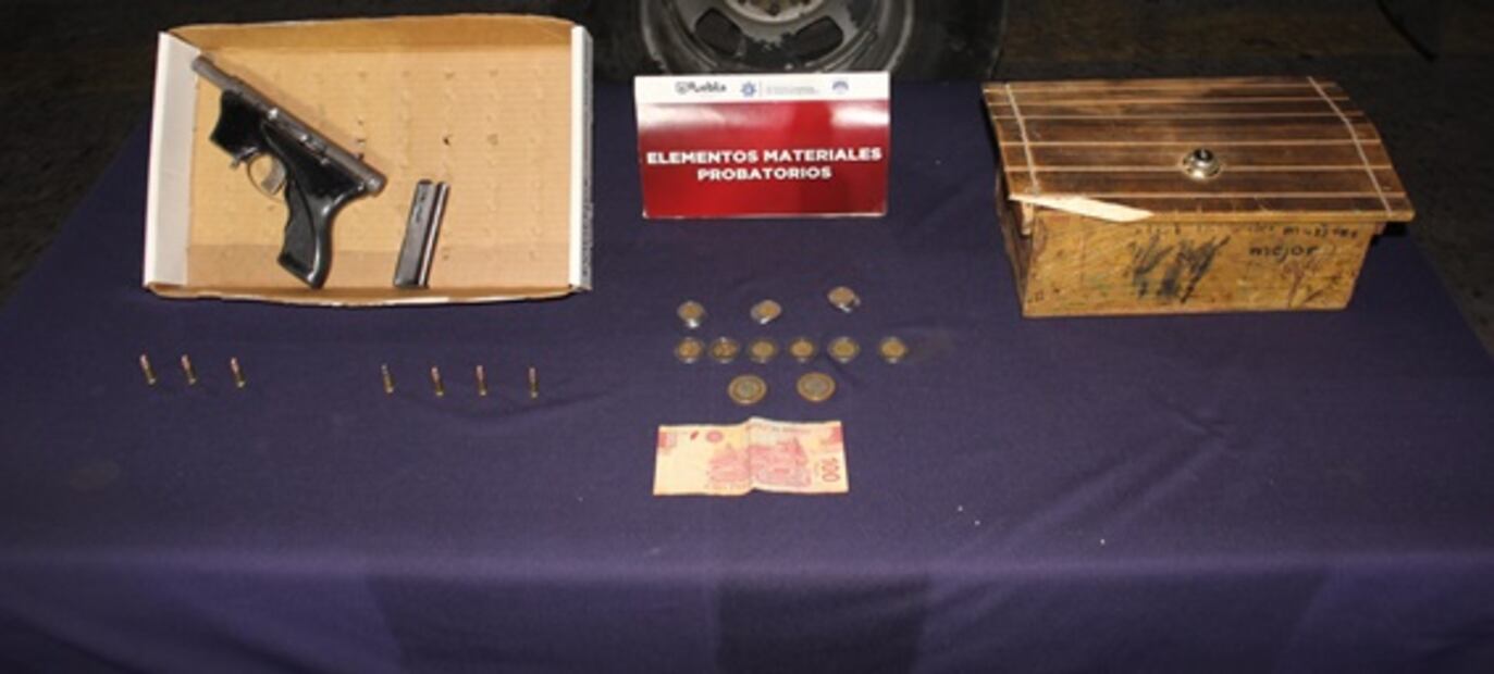 Cae banda dedicada al robo de negocios en Puebla