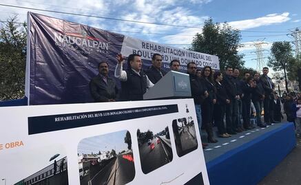 Cierran salida a carretera Naucalpan-Toluca; inauguran tramo rehabilitado
