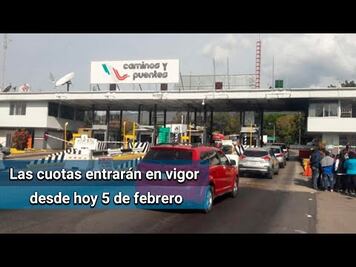 Aumentan 3% las tarifas de carreteras de cuota