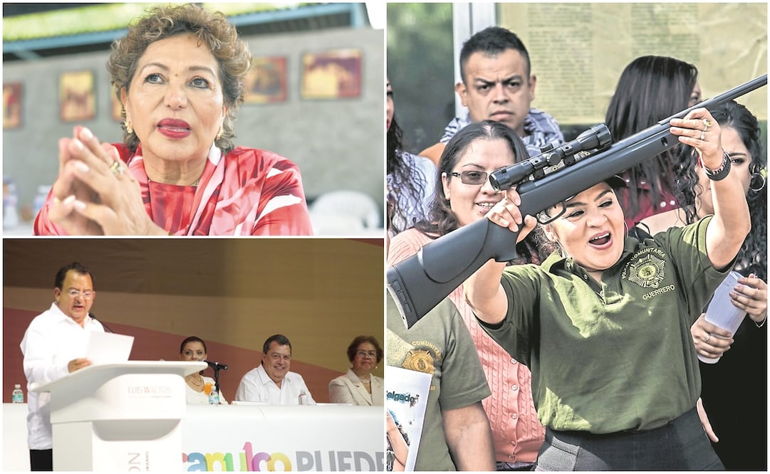 Arriba, izq: Adela Román; abajo, iz. Luis Walton y a la derecha, Nestora Salgado