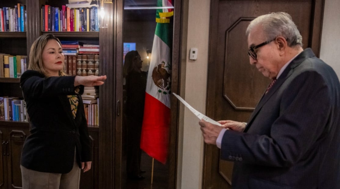 Rocha Moya restituyo a Yeraldine Bonilla como secretaria de Gobierno. (Foto: especial)
