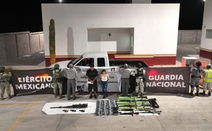 Caen dos en Sonora por intentar ingresar arsenal a México; aseguran 14 armas y 14 mil cartuchos