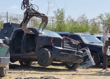 Destruyen 23 “monstruos” blindados por el crimen organizado