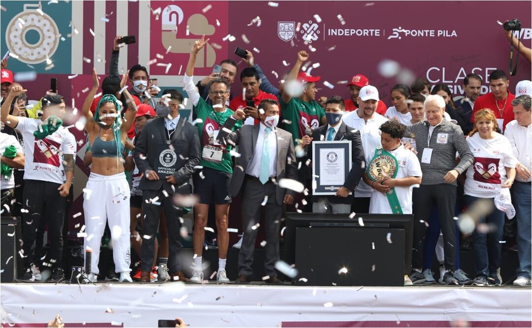 México rompe el Récord Guinness con la Clase Masiva de Box / FOTO: CARLOS MEJÍA-EL UNIVERSAL