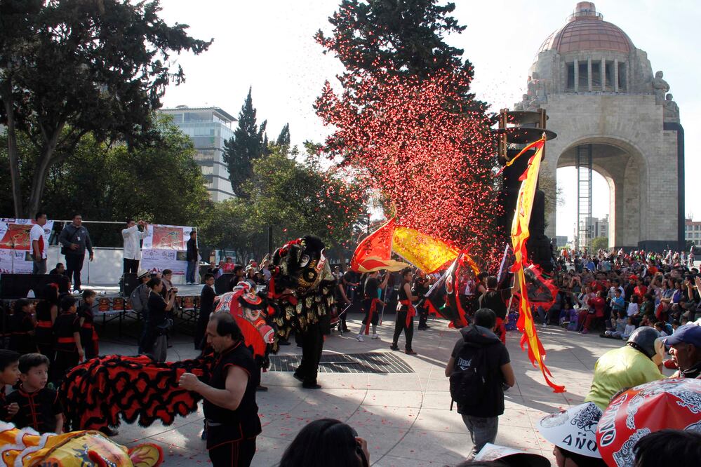 Celebración del Año Nuevo Chino en el Monumento a la Revolución (Archivo/El Universal)