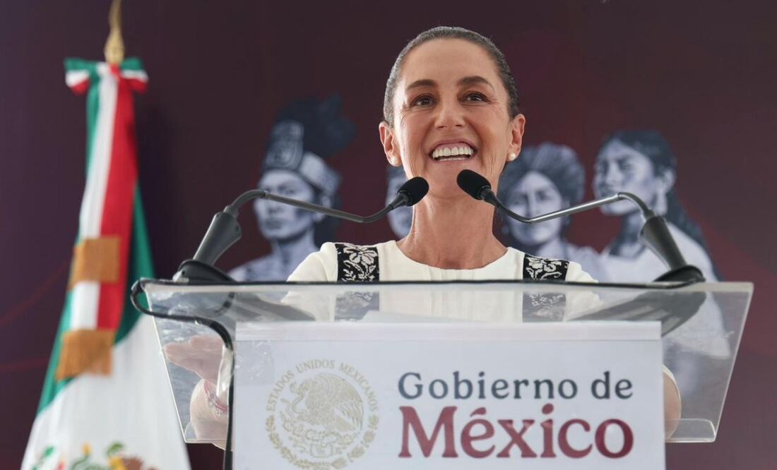 La presidenta Claudia Sheinbaum Pardo en Villahermosa, Tabasco, este domingo 16 de noviembre de 2025. Foto: Especial
