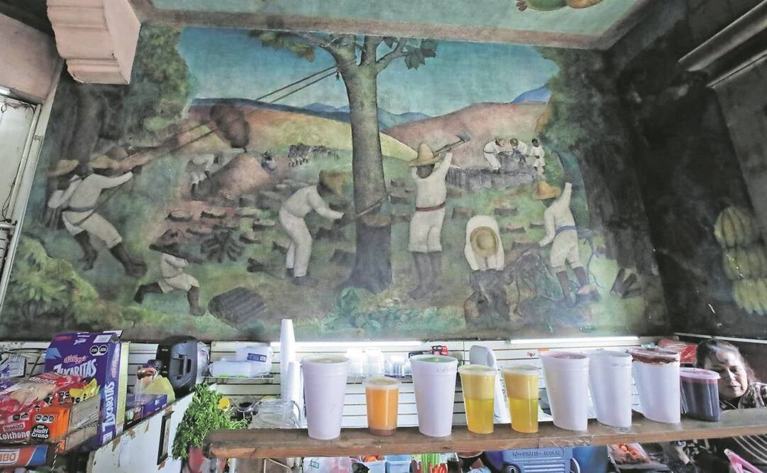 Murales dentro del Mercado Abelardo Rodríguez.