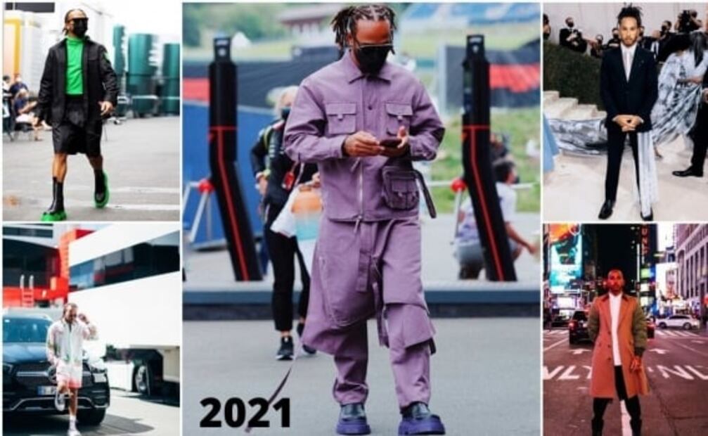 Hamilton, el rey de la moda en la Fórmula 1