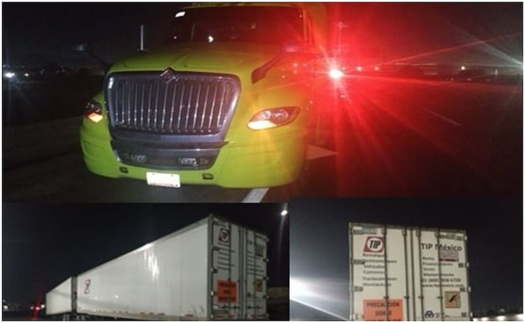 Tractocamión en el CEM. Foto: Especial