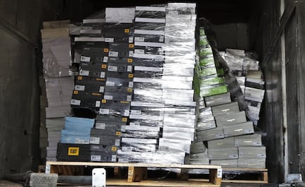 Aseguran en Iztapalapa cargamento de mil cajas de zapato robadas en Edomex